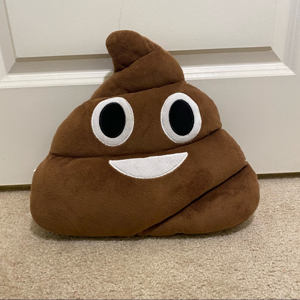 Poop Emoji Throw Pillow 💩💩